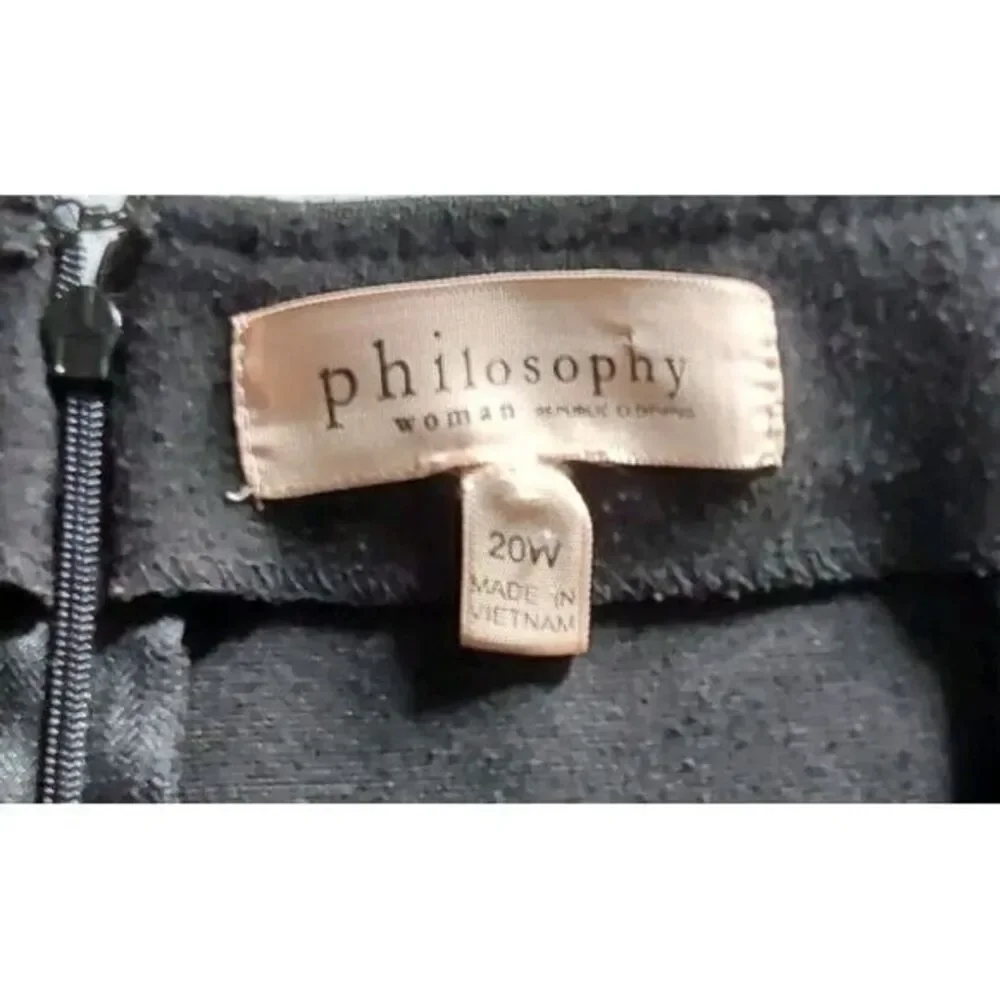 Philosiphy Women's Skirt Jet Black Size 20W‎